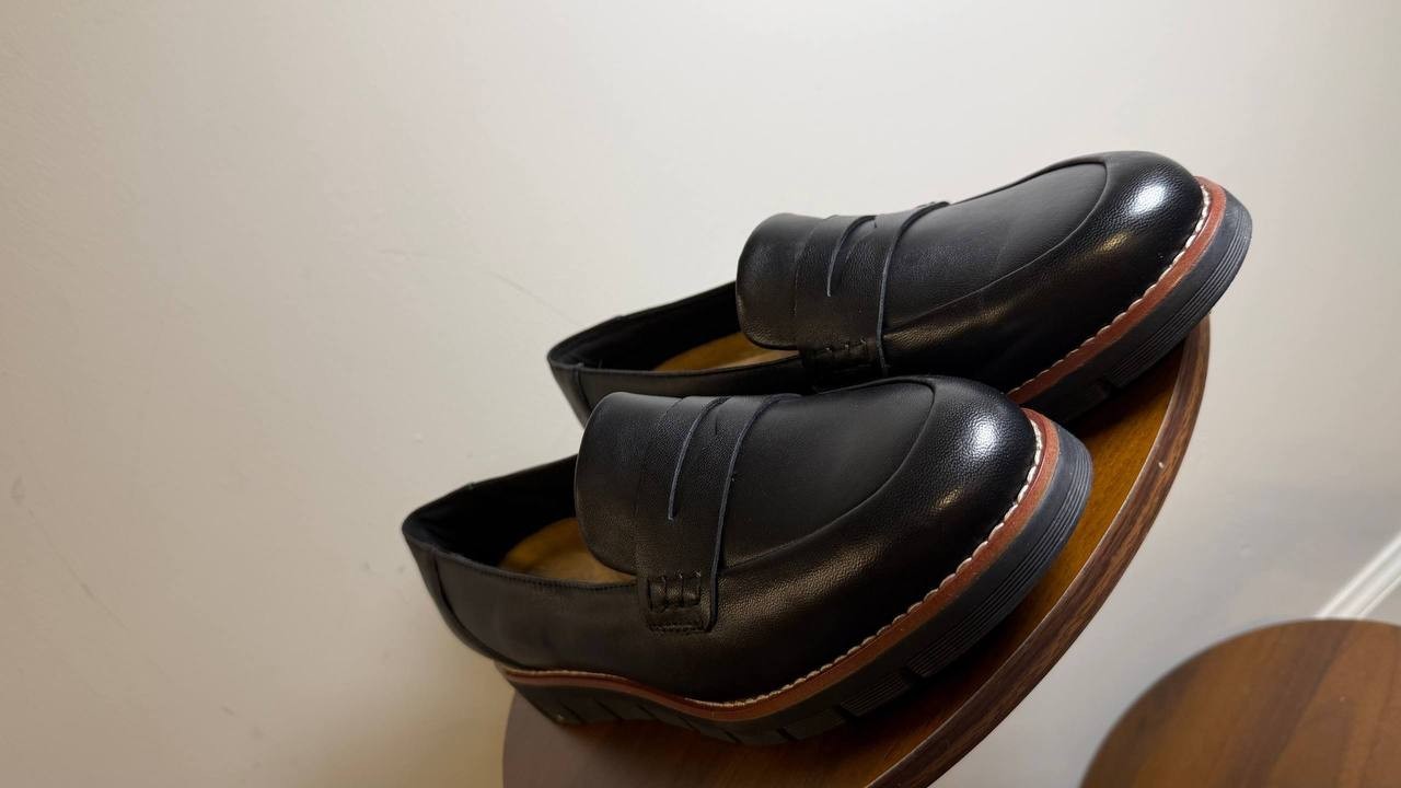 Easy Spirit Velia Loafers 9.5M Black Leather Slip‑On Comfort NIB msrp$89