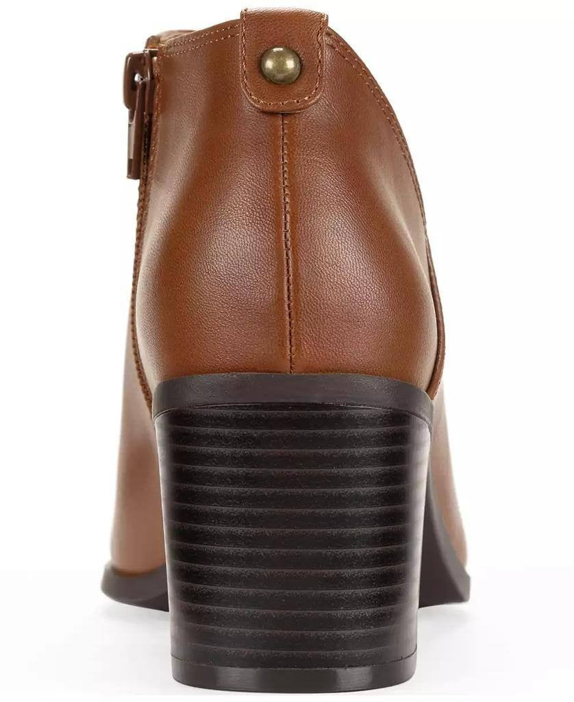 Style & Co Felaa Block Heel Booties Acorn Brown 8.5M Man‑Made $79.90 NWB