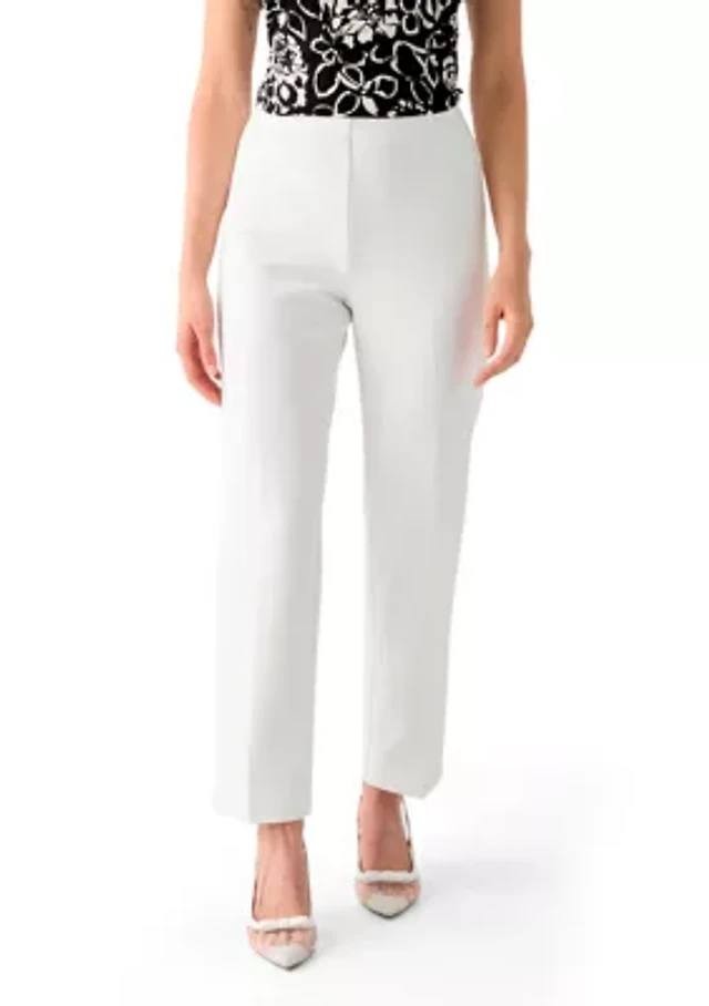 Anne  Klein  Women’s   Straight  Leg  Pants  White  Dove  XL  NWT  $79
