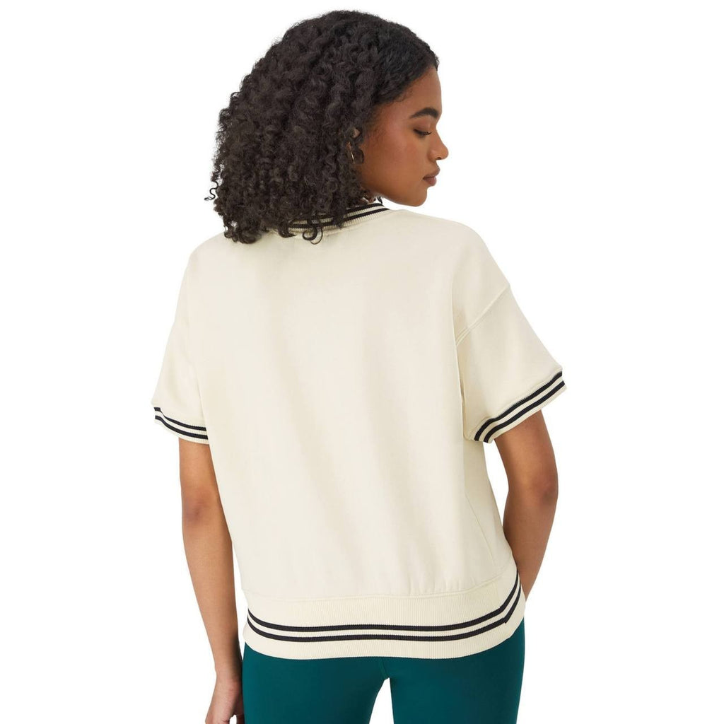 Champion Short‑Sleeve Fleece Pullover Sweatshirt M Natural NWT $55