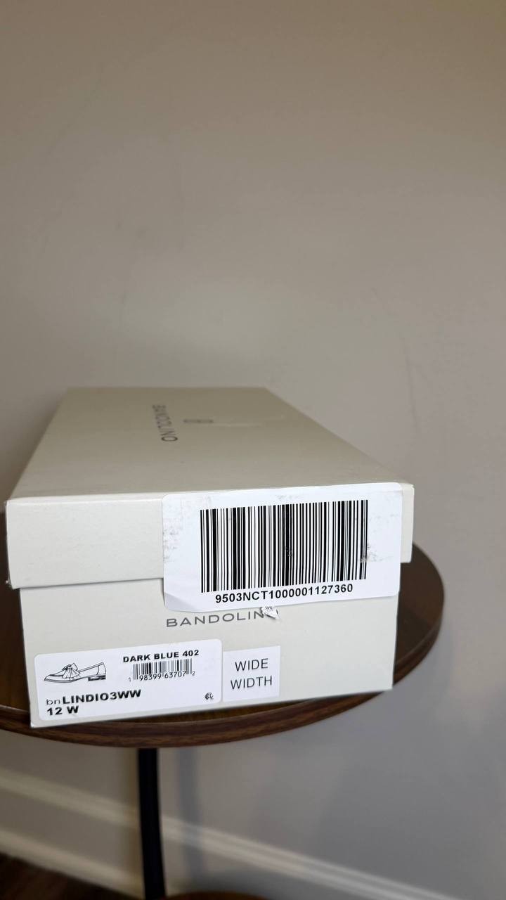 Bandolino Dark Blue Man‑Made Slip‑On Loafers 12W New in Box MSRP $79