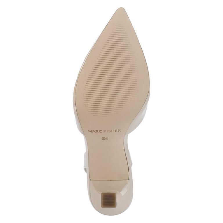 Marc Fisher Hadya Women’s Slingback Pump Ivory 9.5M Faux Leather $88.99 NWB
