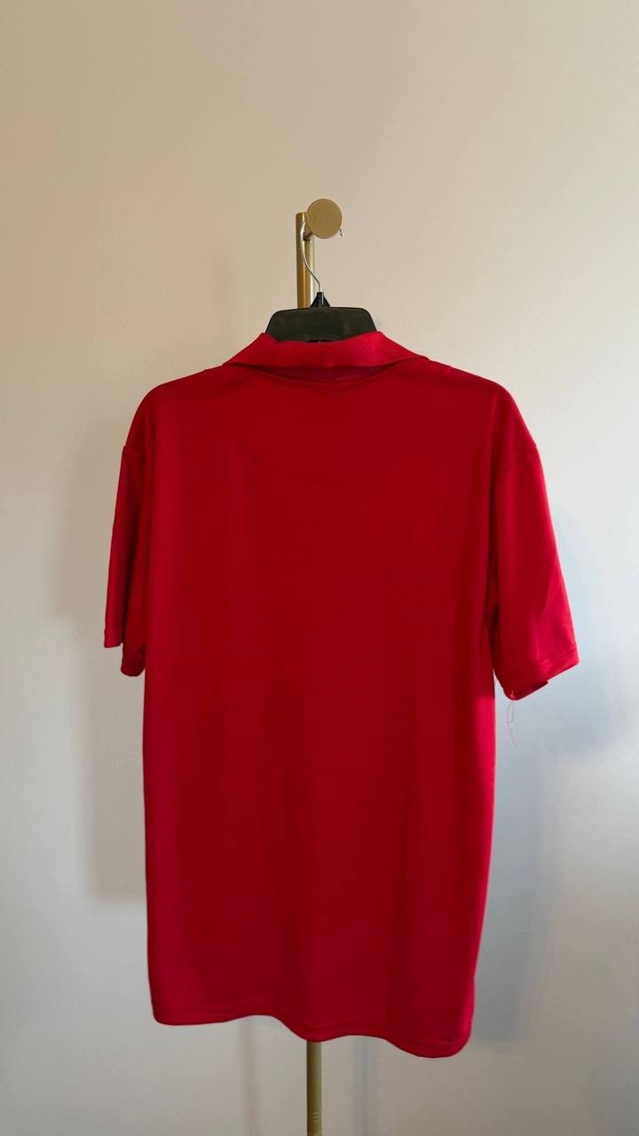 Galaxy by Harvic Men’s Dry‑Fit Moisture‑Wicking Polo Shirt Red XL $32 NWT