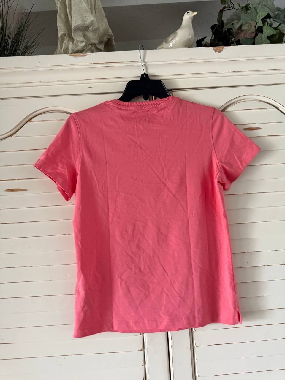 GUESS Embellished Love Triangle Tee Revival Rose Cotton Crew Neck S NWT