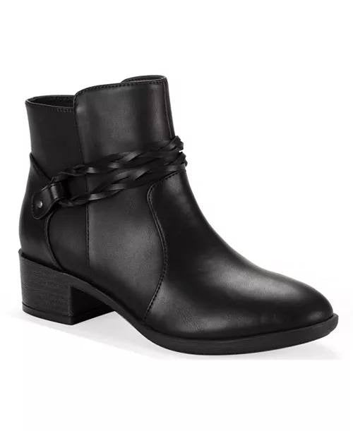 Style&Co Black Polyurethane Booties 8.5M New in Box MSRP $79.90