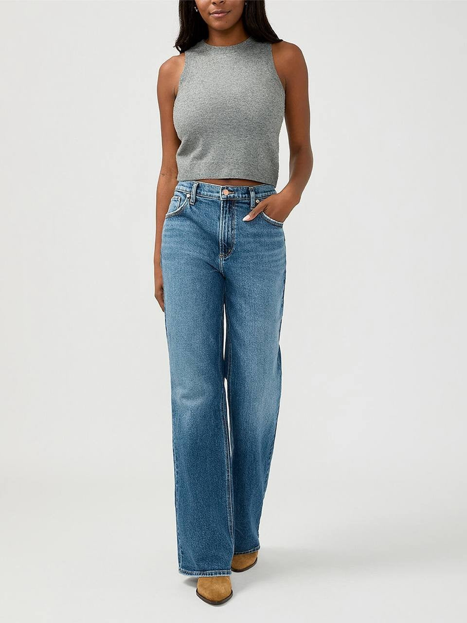 Silver Jeans 90s Baggy Mid Rise Bootcut Jeans Acoustic 25 NWT $88