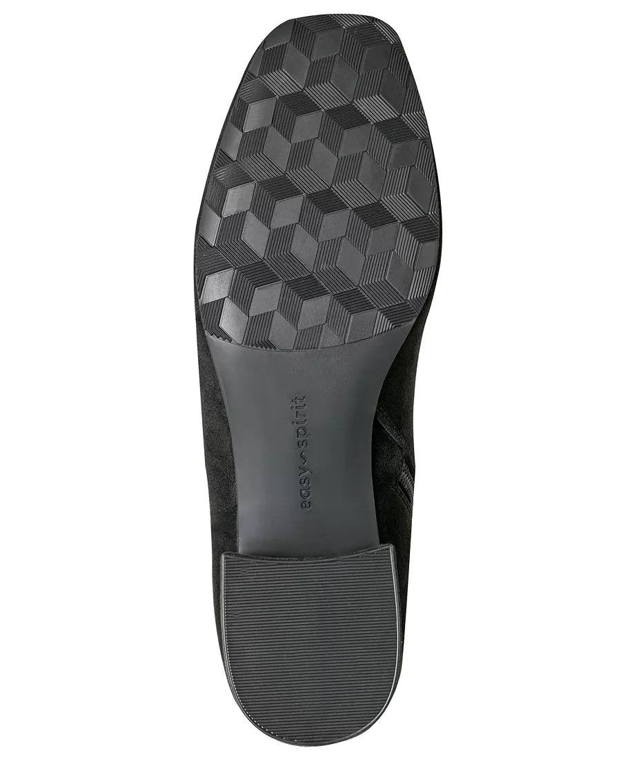 Easy Spirit Danilyn Boots 6M Black Textile Square Toe Block Heel NIB msrp$159