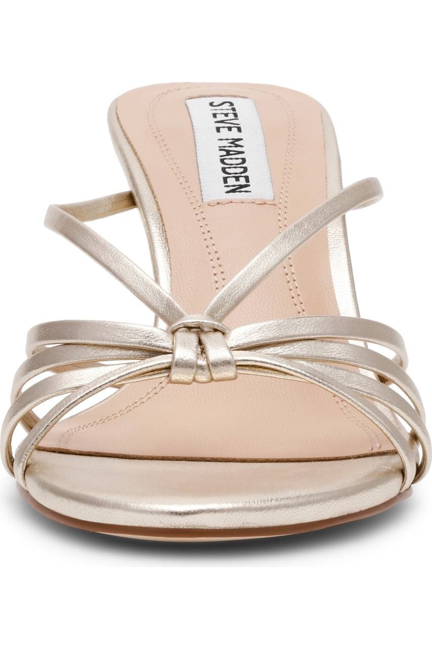 Steve  Madden  Edna  Slide  Dress  Sandals  Champagne  7.5  New  $109