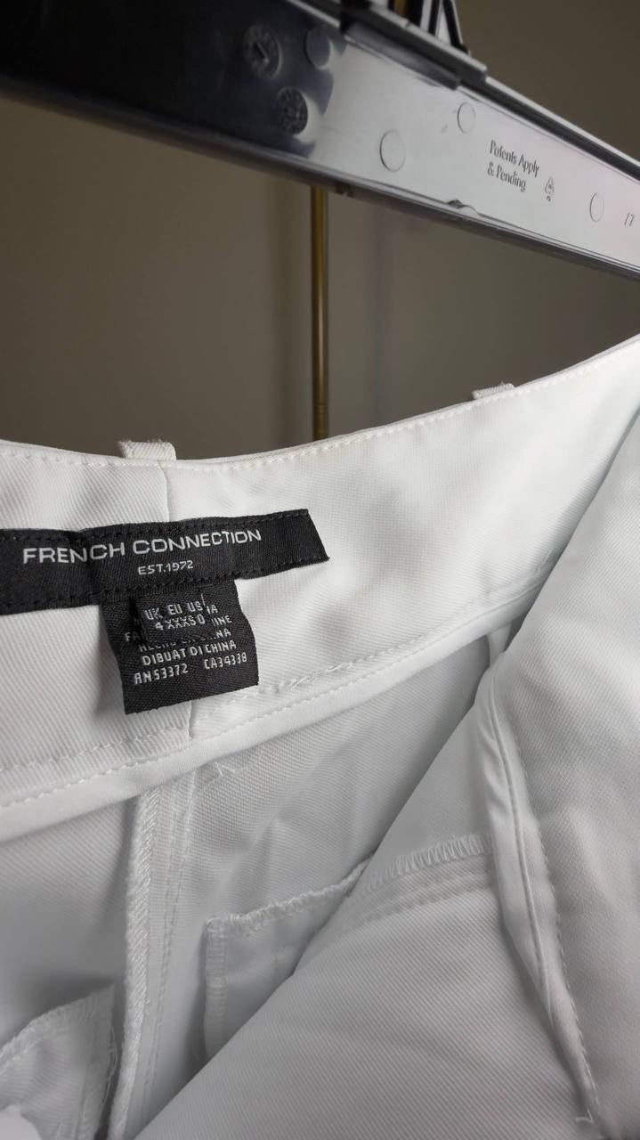 French Connection Harry Suiting Trousers Summer White 0 NWOT $98