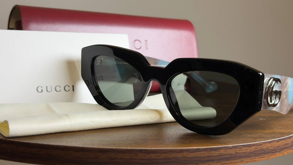 Gucci Women’s Gucci Generation  Cat Eye Sunglasses Blue Grey Black OS NWT $500