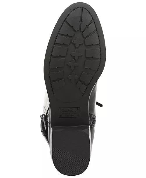 Sam Edelman Perin Women’s Round Toe Boots Black 8M Leather $225 NWB