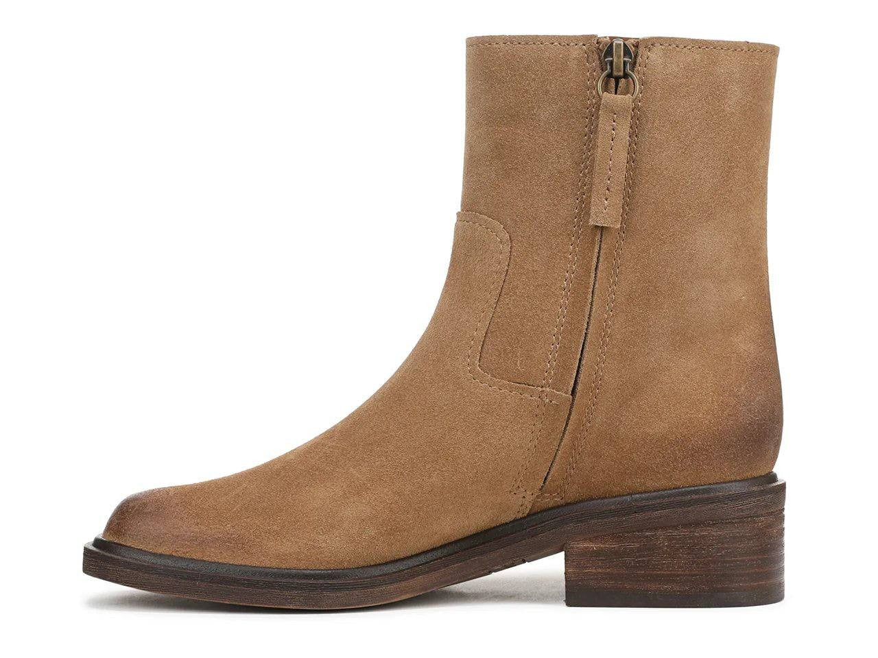 Franco Sarto Suede Booties 6.5M Tan New in Box MSRP $185