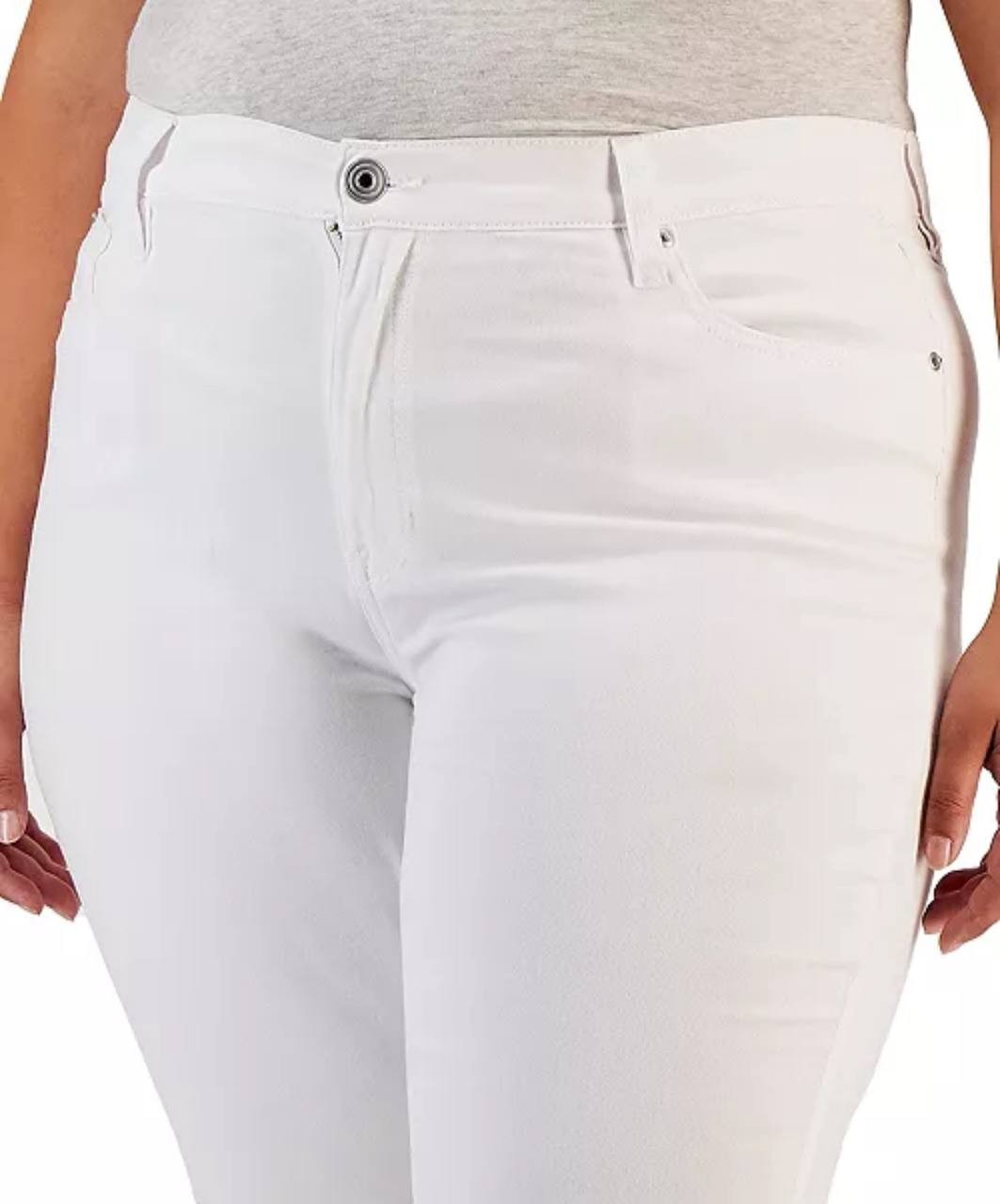 Celebrity Pink Hi-Rise Skinny Jeans White Plus 22 Denim Stretch Zip Fly