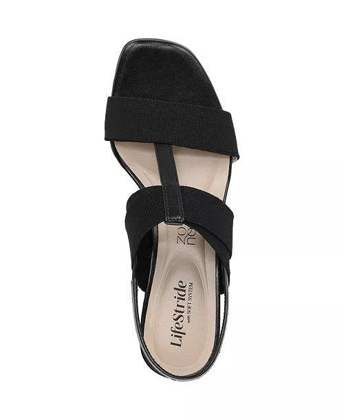 LifeStride  Slingback  Sandals  Black  7.5M  New  $90