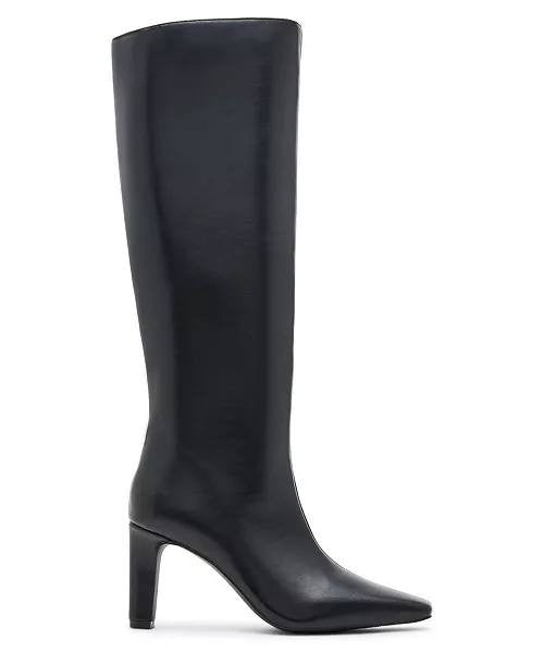 Madden Girl Voyage Knee High Square Toe Dress Boots Black 6M Polyurethane $99 NW