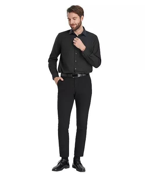 Alfani Men’s Regular‑Fit Solid Dress Shirt Black L NWT $65