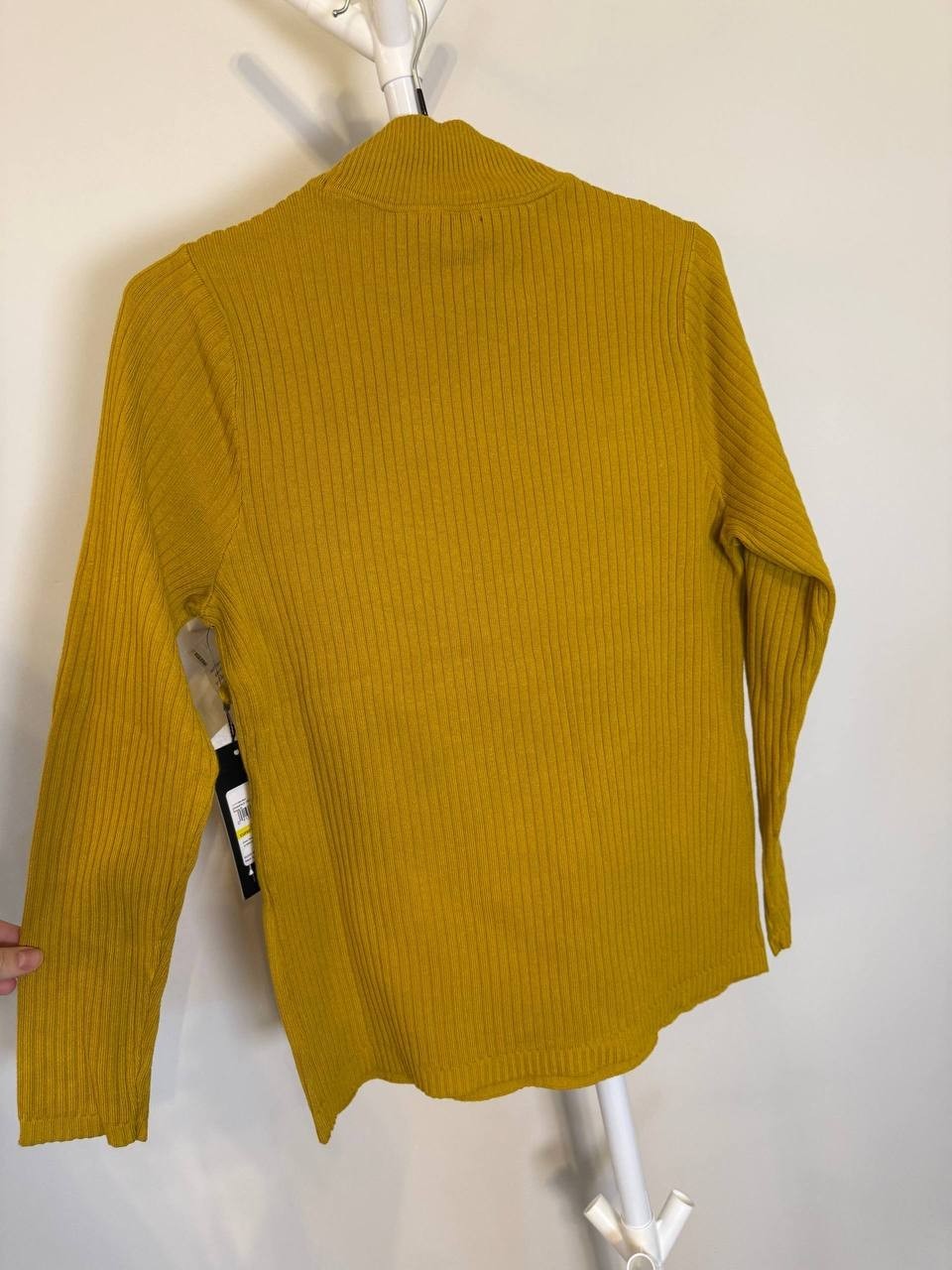 Jones New York Sutton Mock‑Neck Long‑Sleeve Sweater – Gold – Size M – NWT – $79