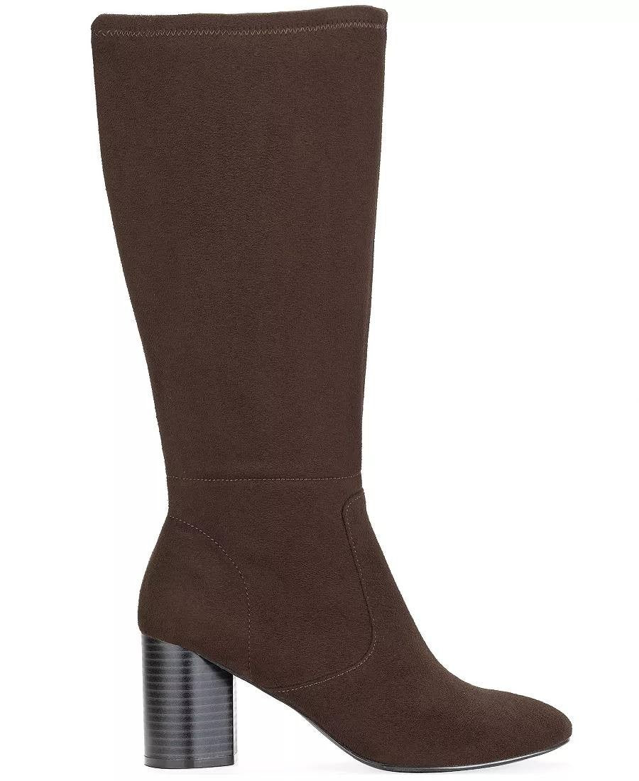 Style & Co Brysonn Boots 7M Dark Roast Microfiber Round Toe NIB msrp$89