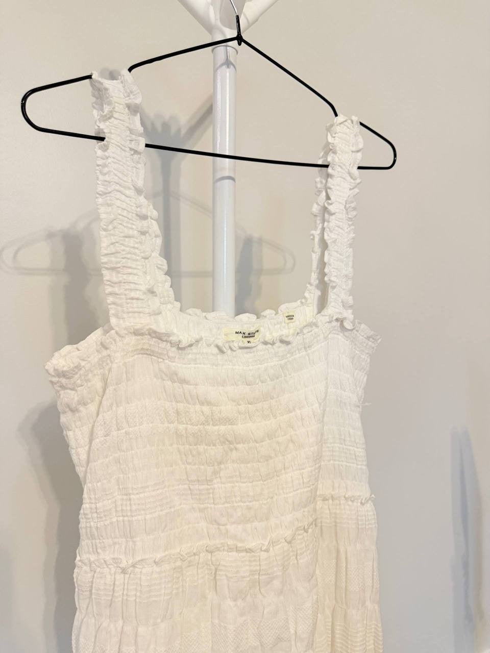 Max Studio Sleeveless White Maxi Sundress – Size XL – NWT – $148