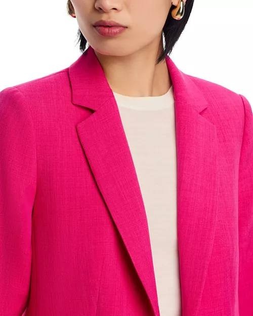 Tahari Women’s Single‑Button Blazer Pink Fuchsia Size 16 $148 NWT