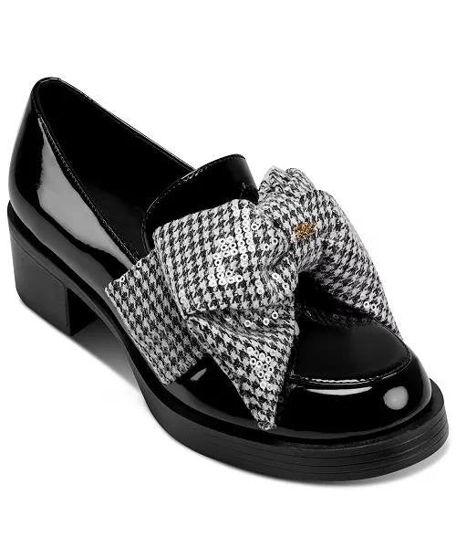Karl Lagerfeld Slip-On Loafers Black/White Leather Size 11 New in Box $169
