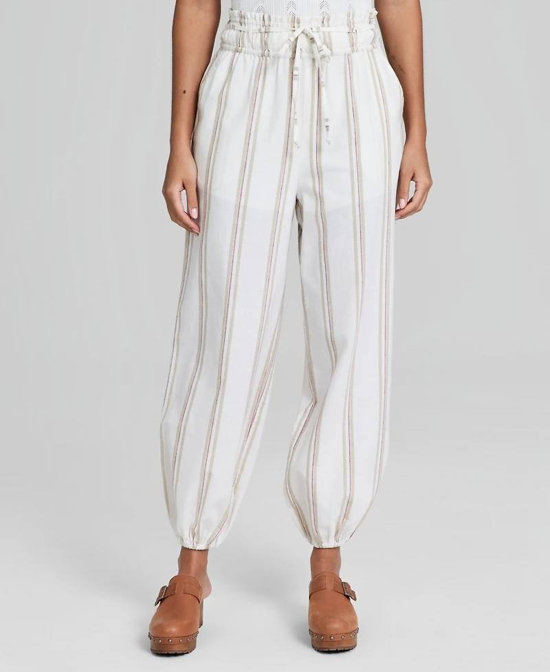 And Now This Women’s Pull‑On Drawstring Pants White PP NWOT $54.50