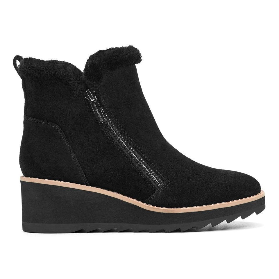 Easy Spirit Ankle Booties 9M Black Suede Comfort New in Box