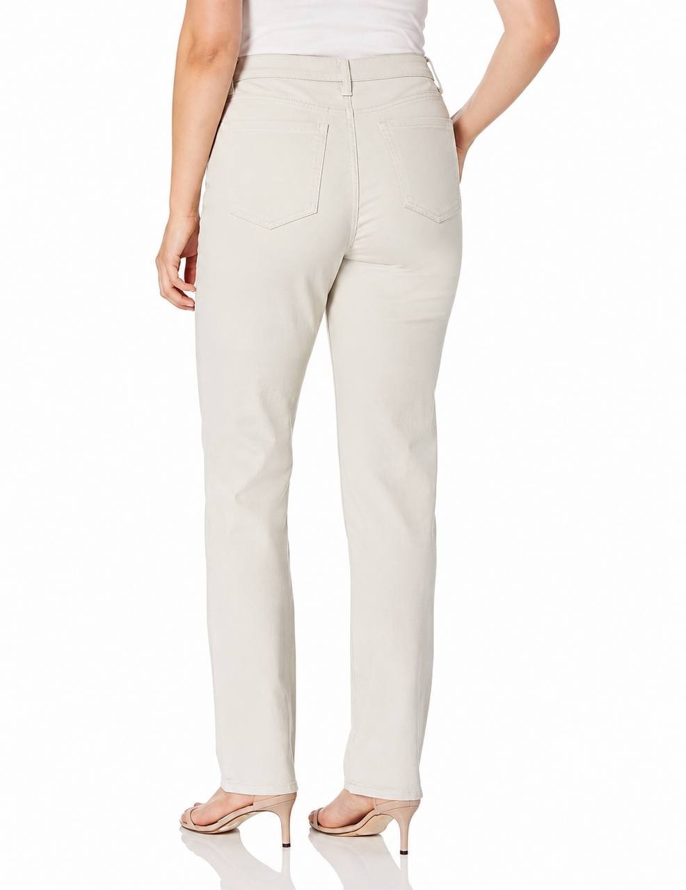 Gloria Vanderbilt Amanda Straight Jeans Stonewood 12 NWT $52