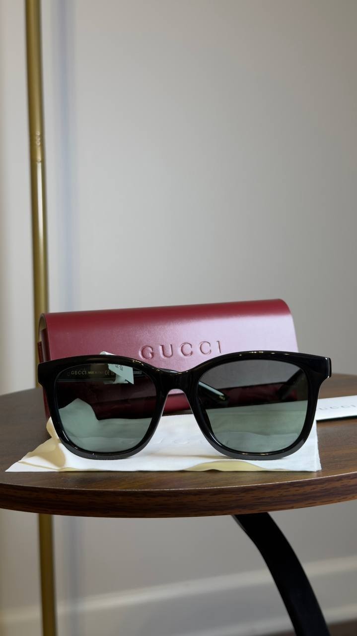 Gucci  Women’s  Acetate  Square  Sunglasses  Black  OS  NWT  $305