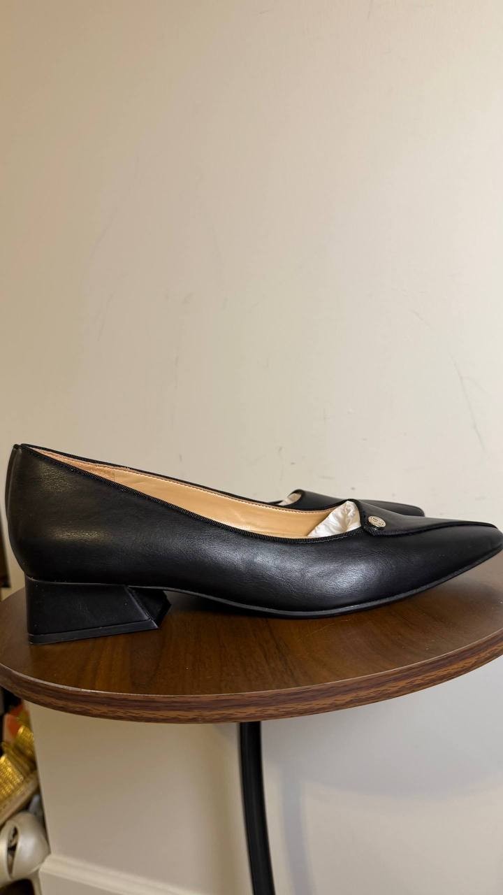 Naturalizer Black Synthetic Low Heel Pumps 10M NIB $110