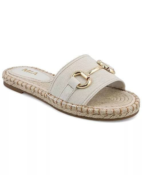 MIA  Espadrille Sandals  Bone  9M  New  $70