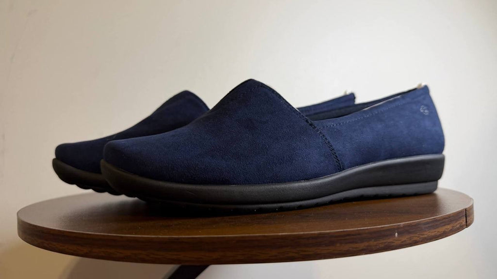 Easy Spirit Flats 9W Dark Blue Slip-On Comfort Shoes New