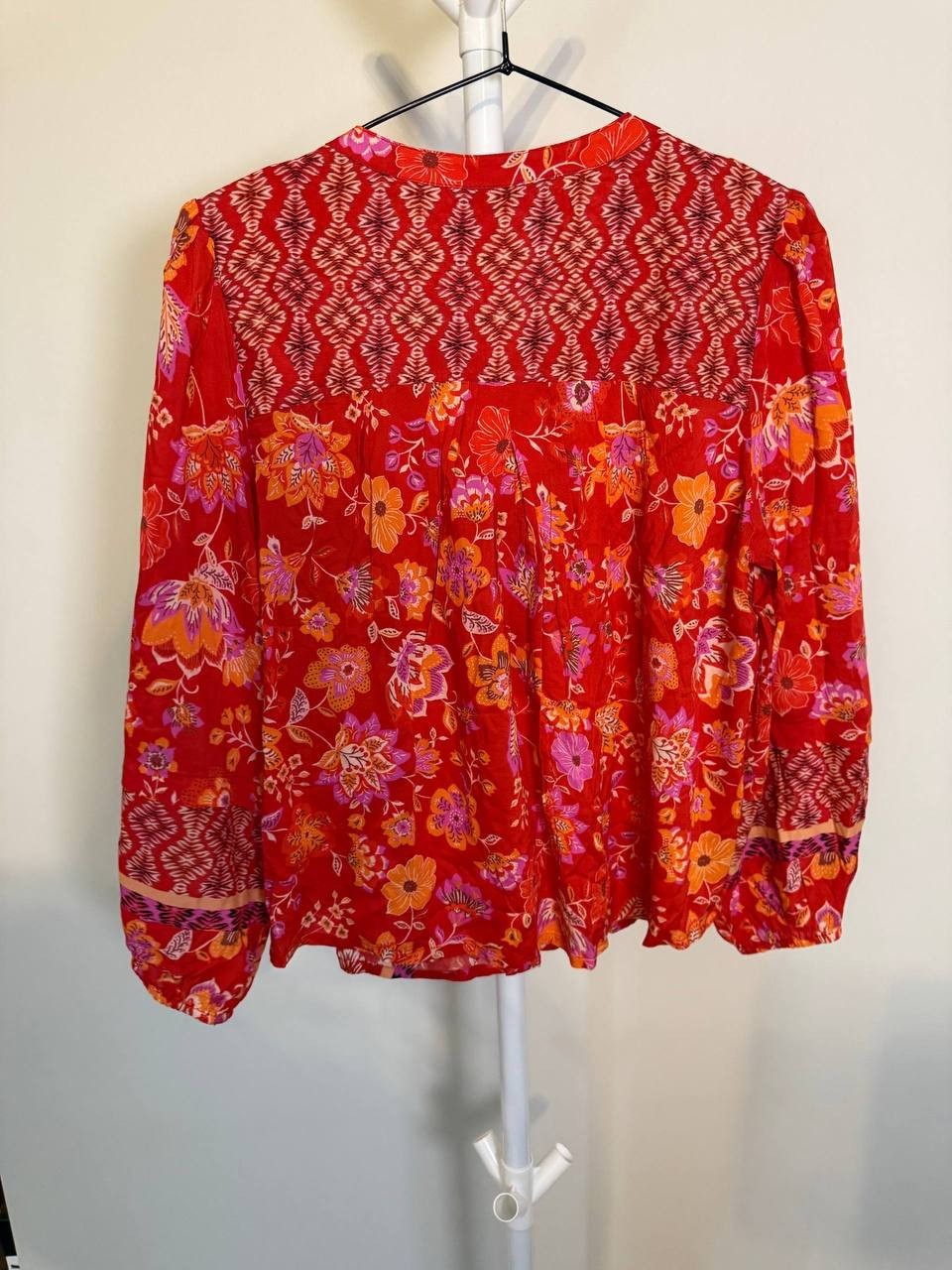 Liverpool Los Angeles Long‑Sleeve Button‑Front Woven Blouse – Size S Petite–NWOT