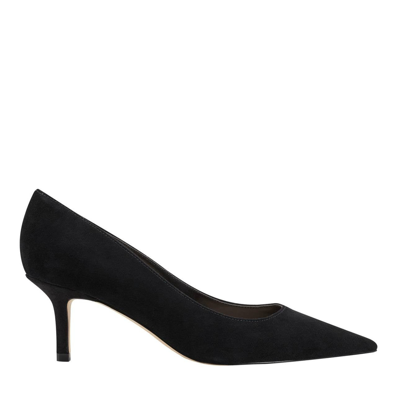 Marc Fisher Alola Pump Black Suede 7.5M Stiletto Heels MSRP $99 NWB