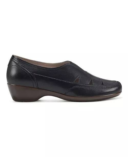 Easy Spirit Daisie Women’s Cutout Slip-On Flats Black 9.5M Leather $105 NWB