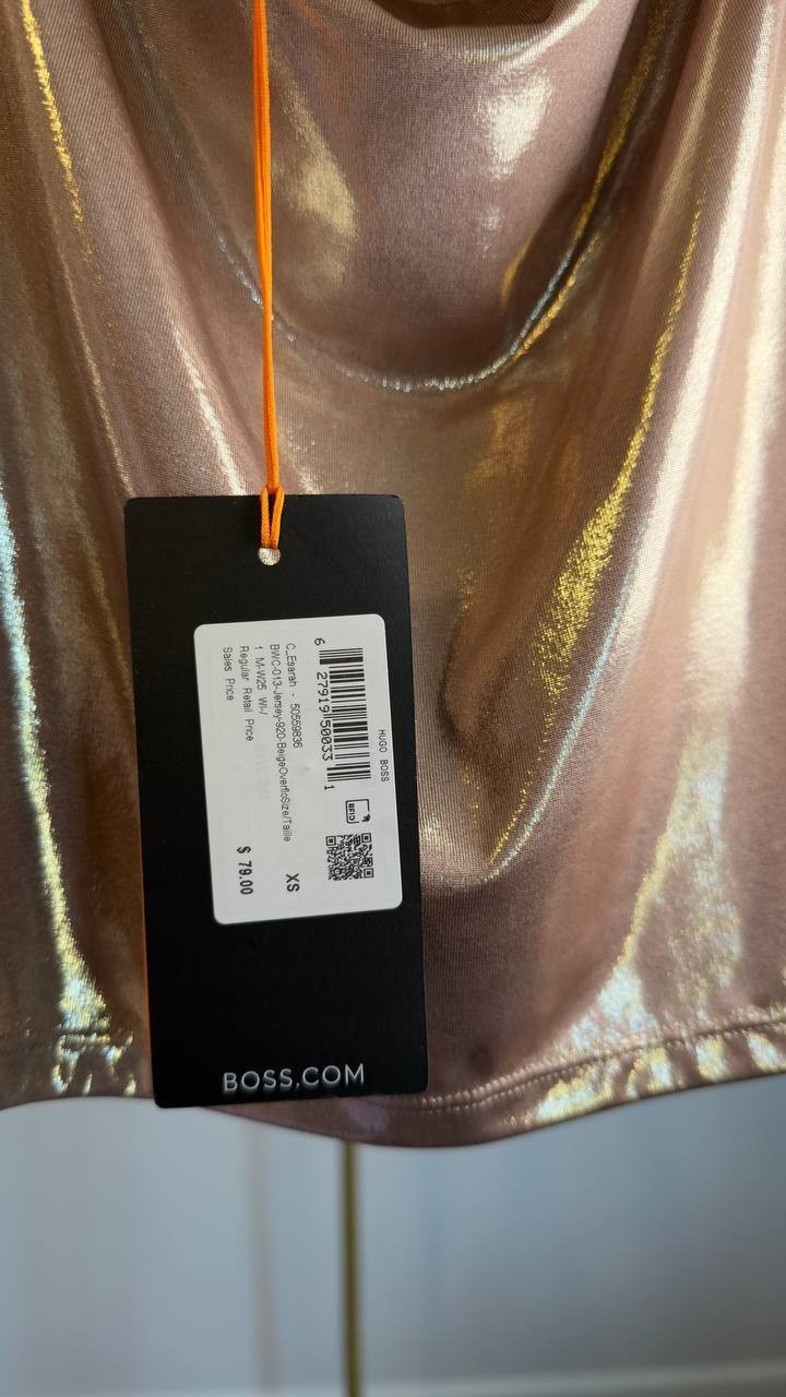 BOSS Esarah Tank Top Beige XS NWT $79