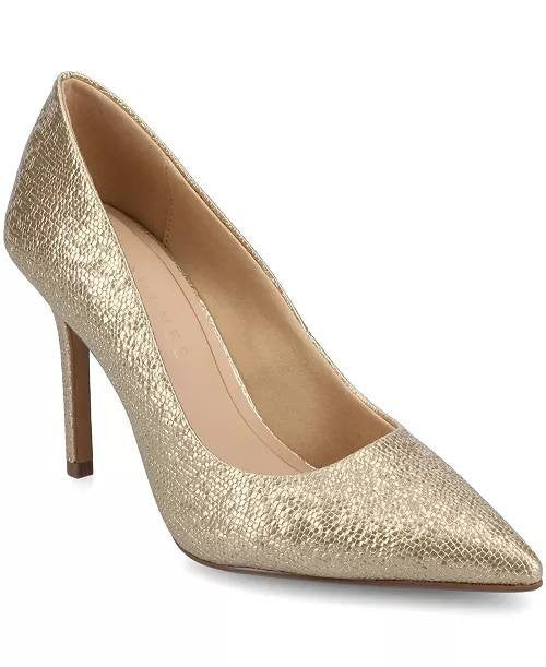 Journee Gold Patent Polyurethane Dress Pumps 8M New in Box MSRP $93