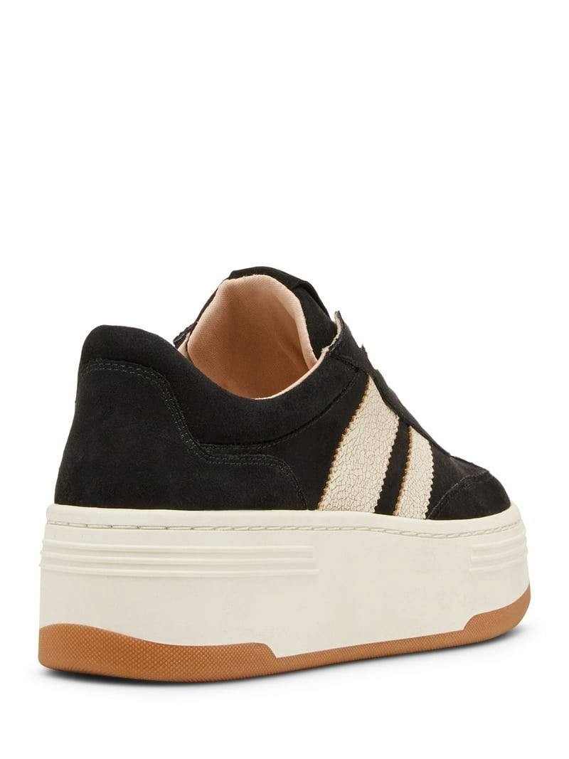 Madden Girl Black Multi Microsuede Platform Sneakers 8.5M NIB MSRP $65
