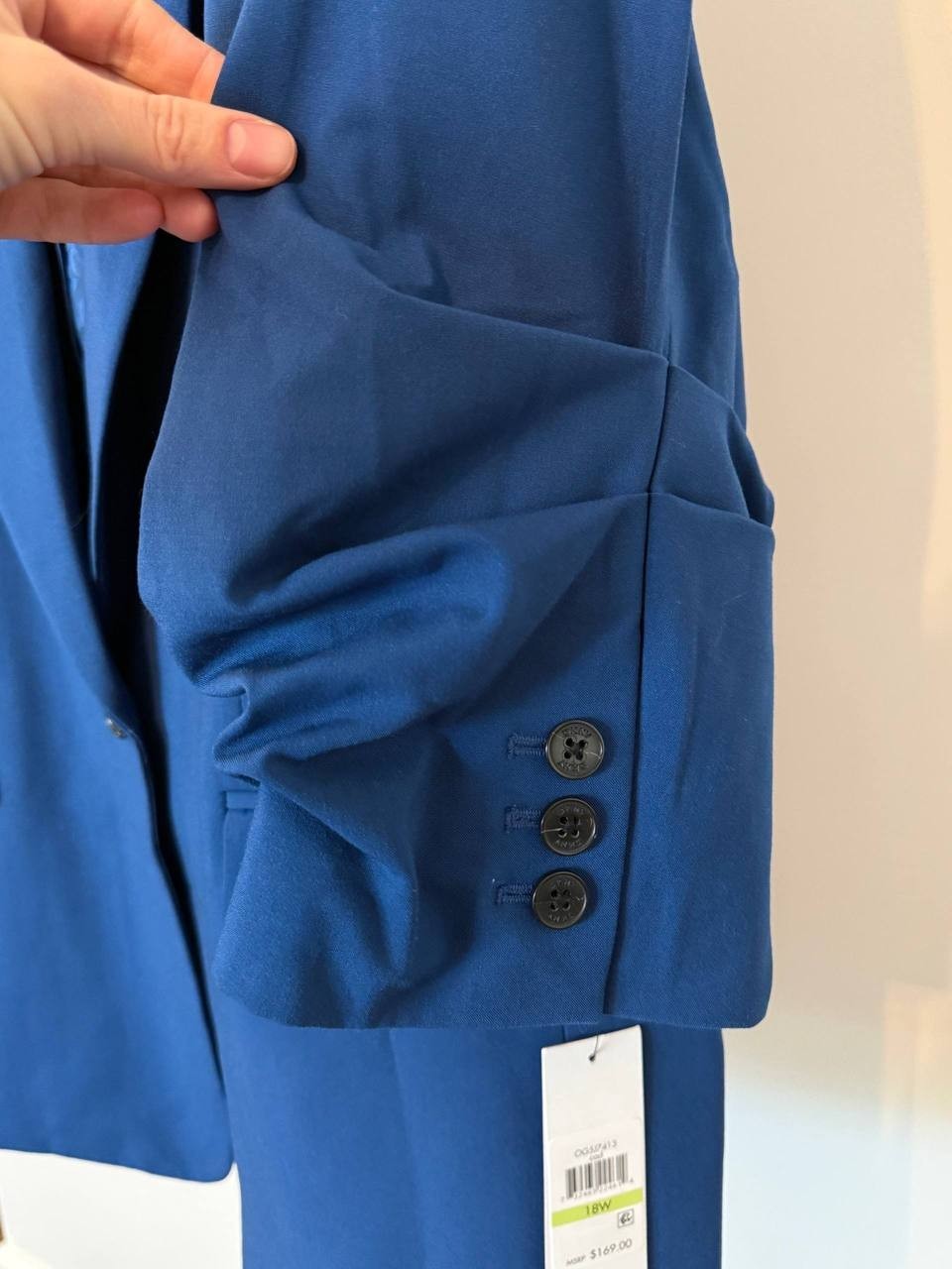 DKNY Plus‑Size Notch‑Collar Jacket – Size 18W – NWT – $169