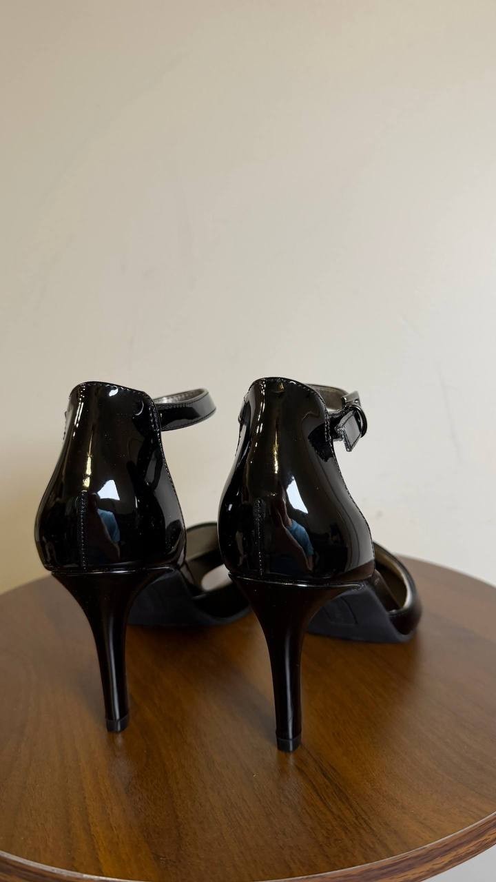 Bandolino Black Polyurethane Pointed Toe Pumps 7M New in Box MSRP $89