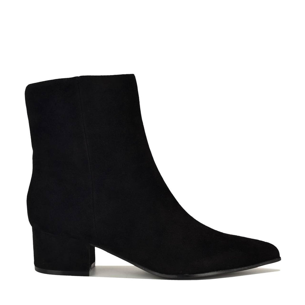Nine West Black Suede Ankle Booties 11M New in Box MSRP $149