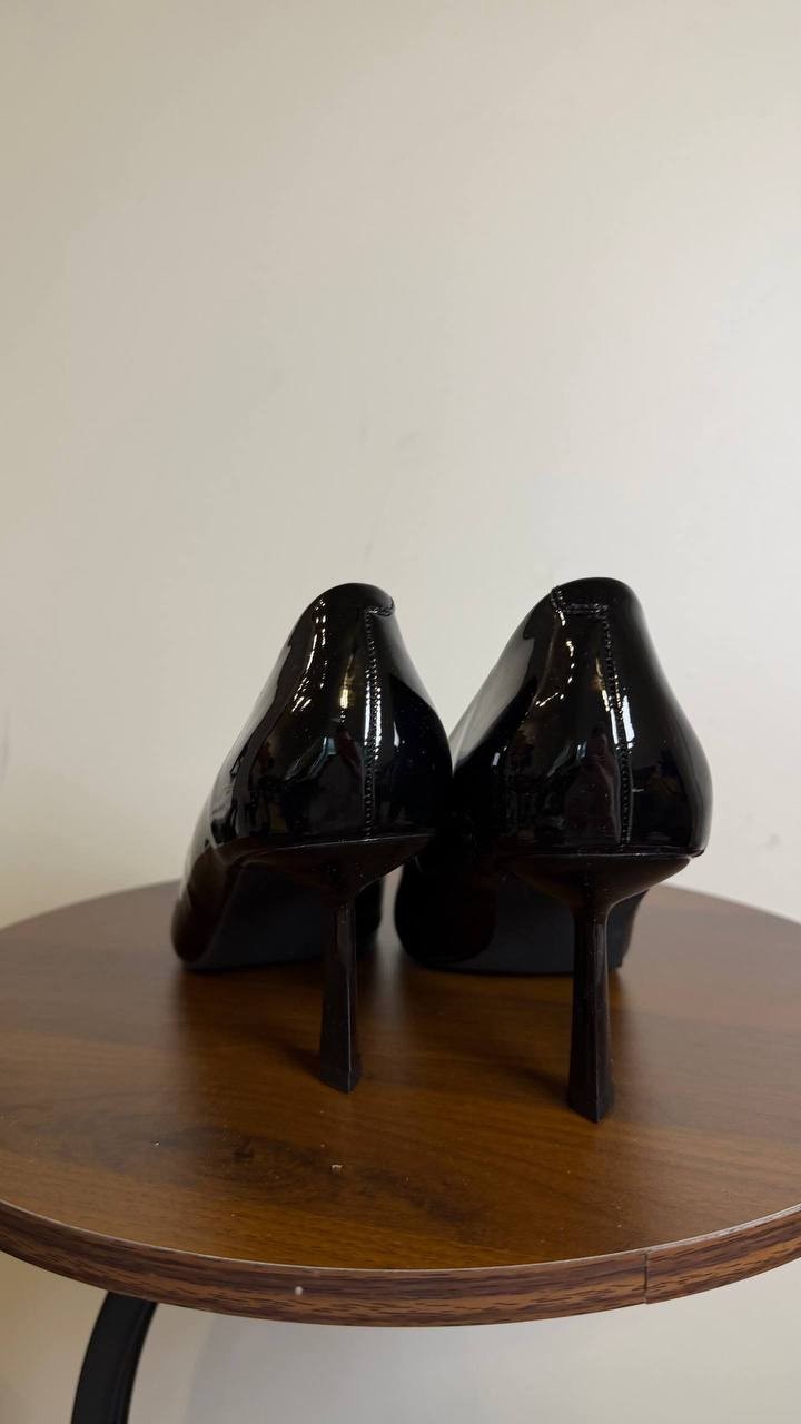 Madden Girl Black Patent Man‑Made Pointed Toe Pumps 8 New in Box MSRP $59