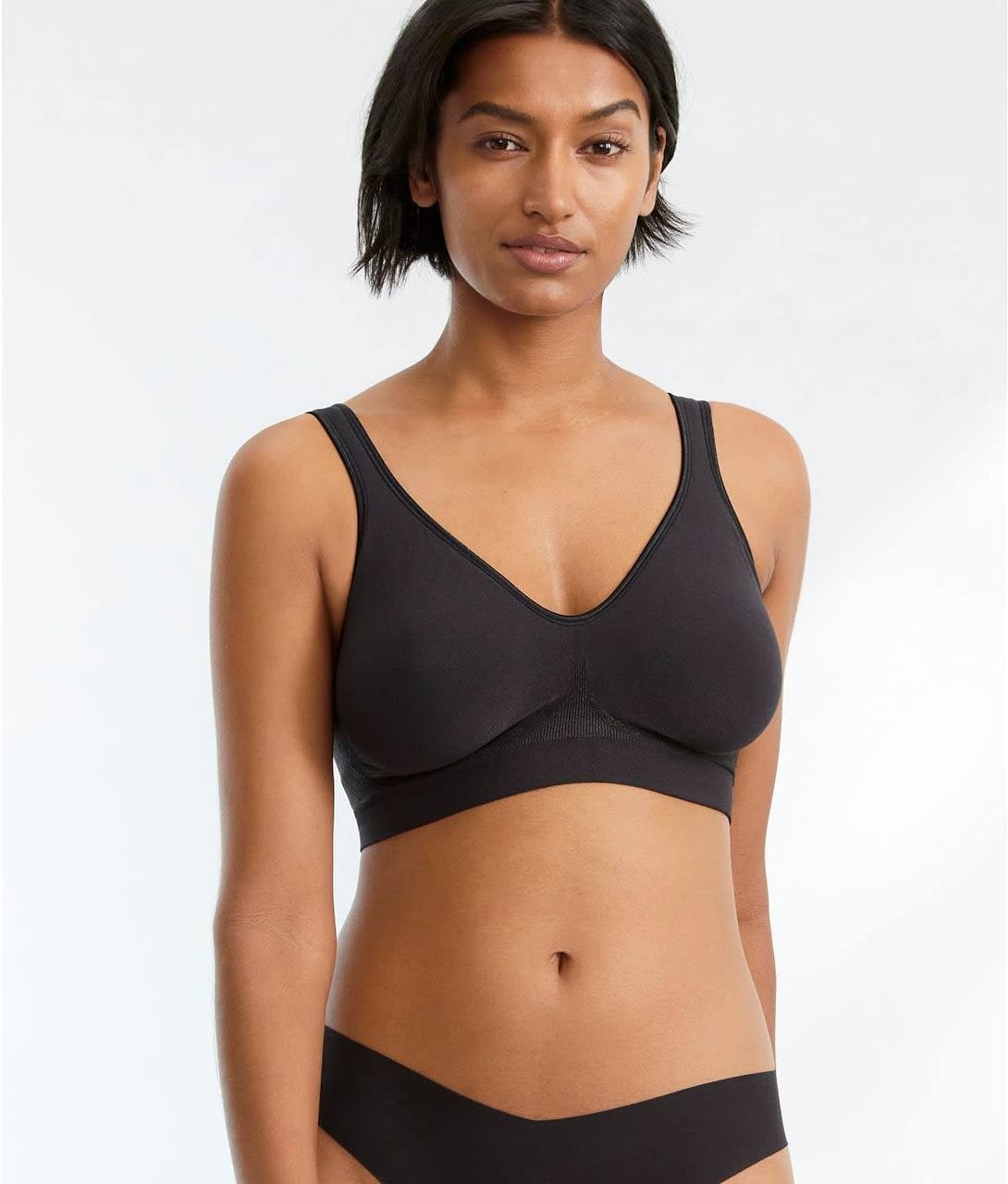 Bali Comfort Revolution Smart Sizes Wire-Free Bra Black Size L