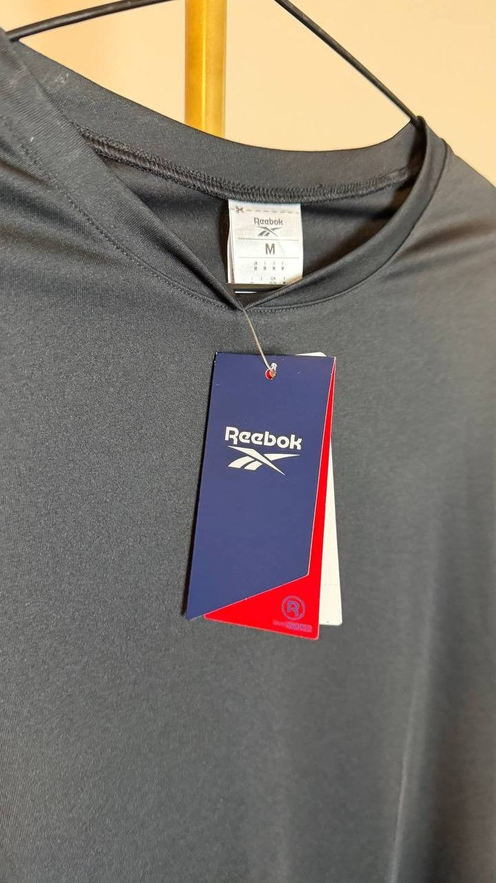Reebok Women’s Active Identity Performance Logo Tech T‑Shirt Black Size M NWT $2