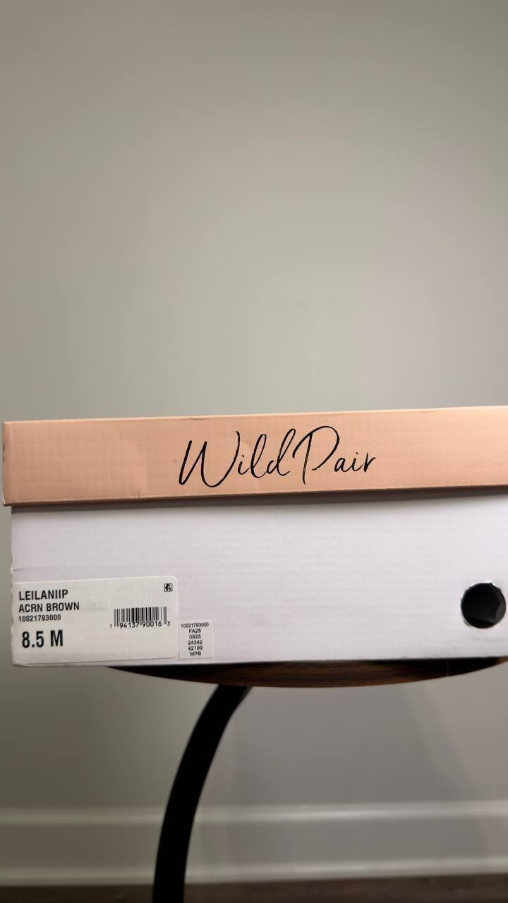 Wild  Pair  Booties  Brown  8.5M  New  $99.50