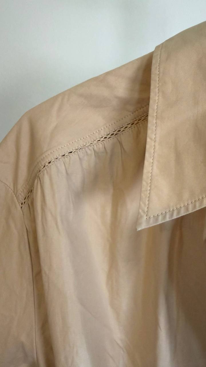 BOSS Women’s Belted Shirt Dress Neutrals Beige 12 $158 NWT