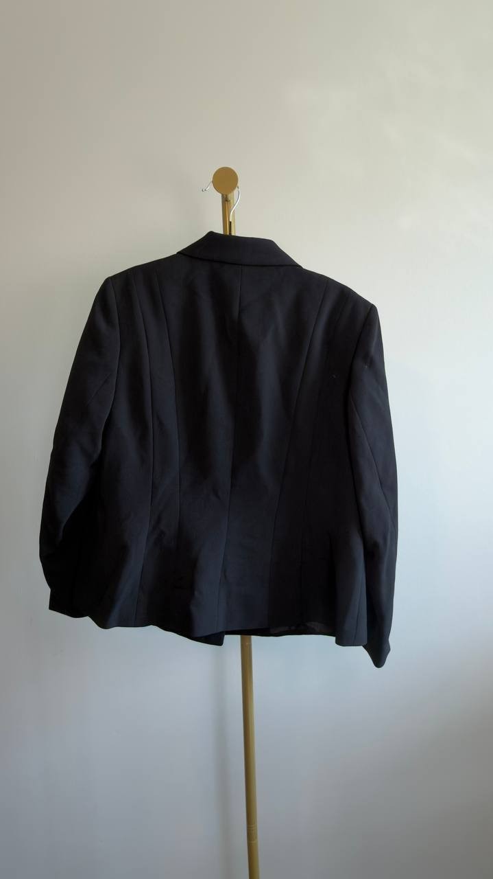 Kasper Women’s Stretch Crepe One Button Blazer Black 14P NWT $99