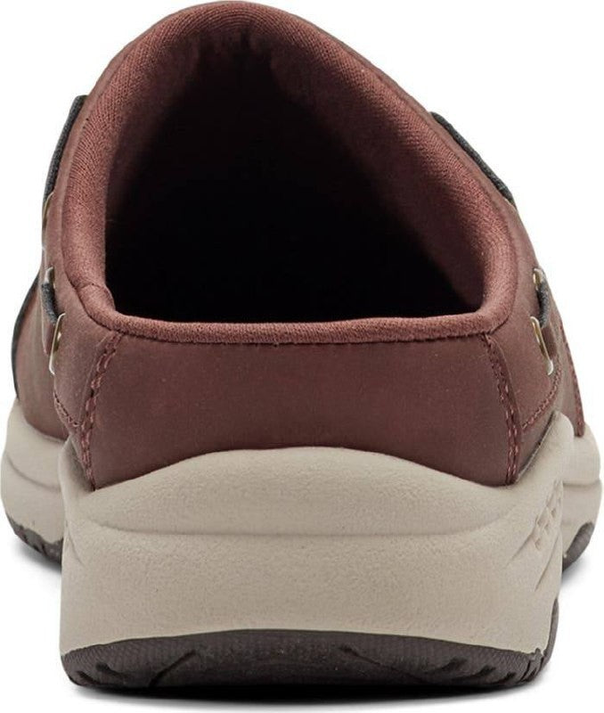 Easy Spirit Travelport Clogs 9.5W Dark Red Slip‑On Comfort NIB MSRP$75