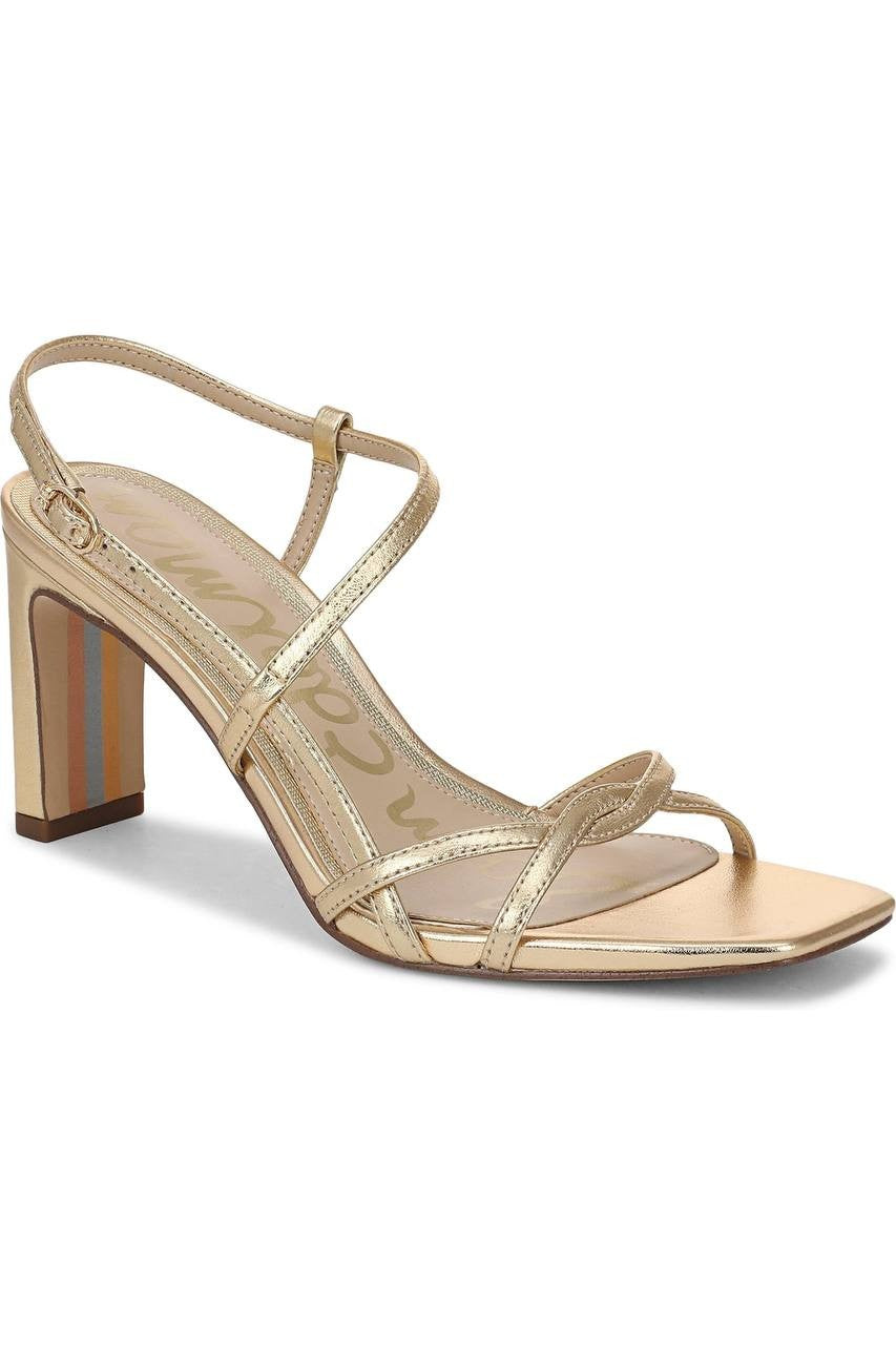Sam Edelman Slingback Sandals Amber Gold 6.5 M Pre-Owned $140.00