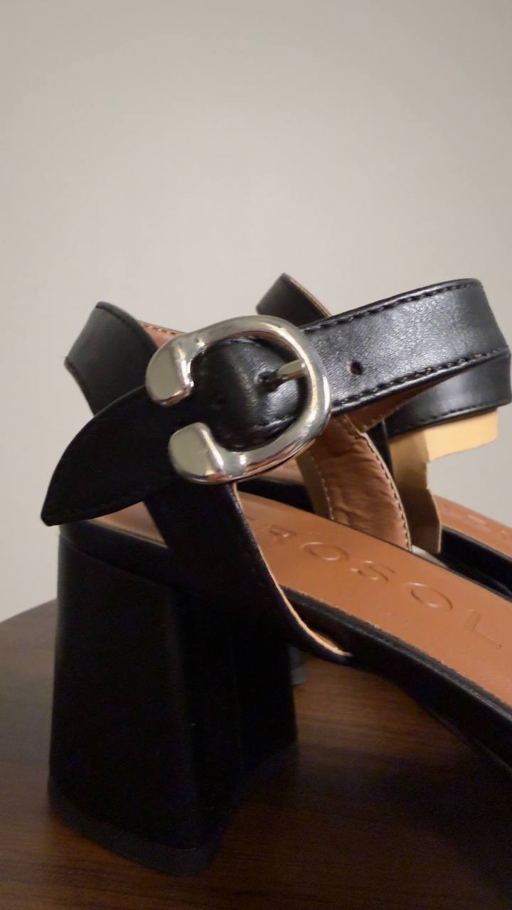 Aerosoles  Platform  Sandals  Black  7.5M  New  $99